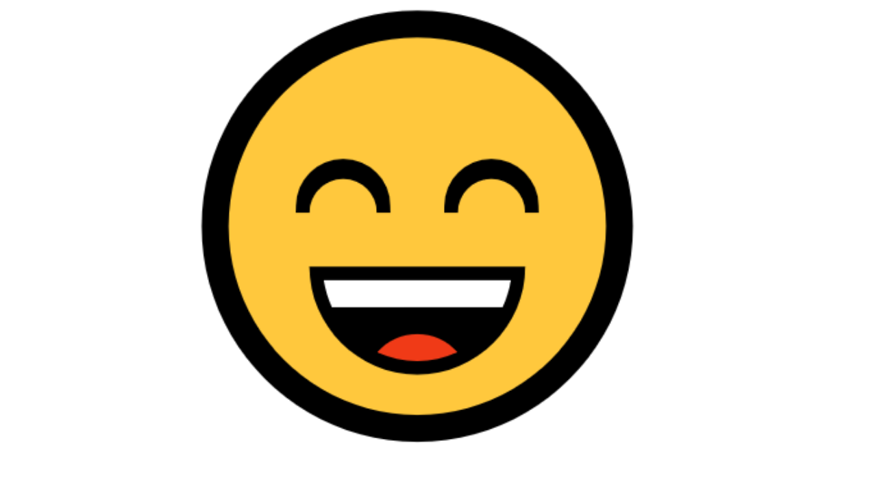 😄 Emoji visage très souriant aux yeux rieurs • Les raccourcis clavier